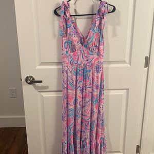 LILLY PULITZER MAXINE MIDI DRESS SZ 2